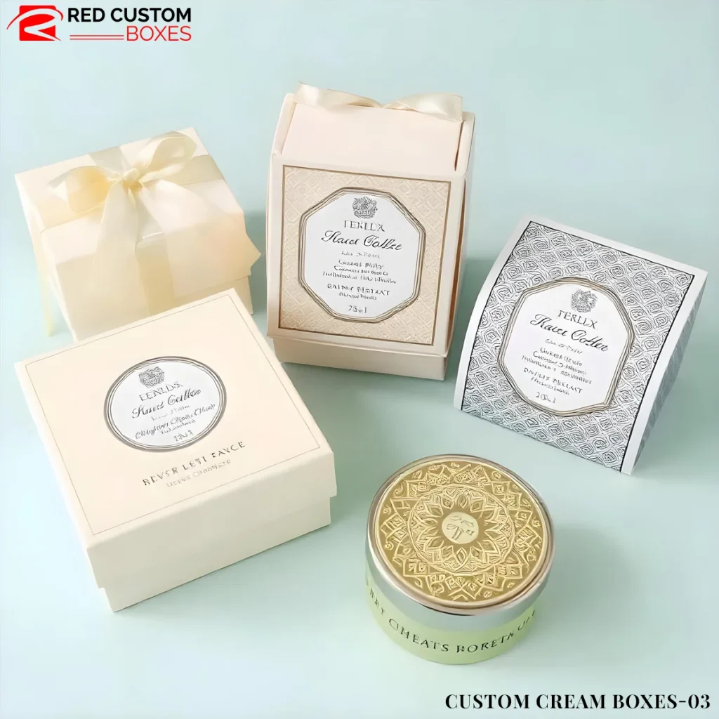 Custom Cream Boxes