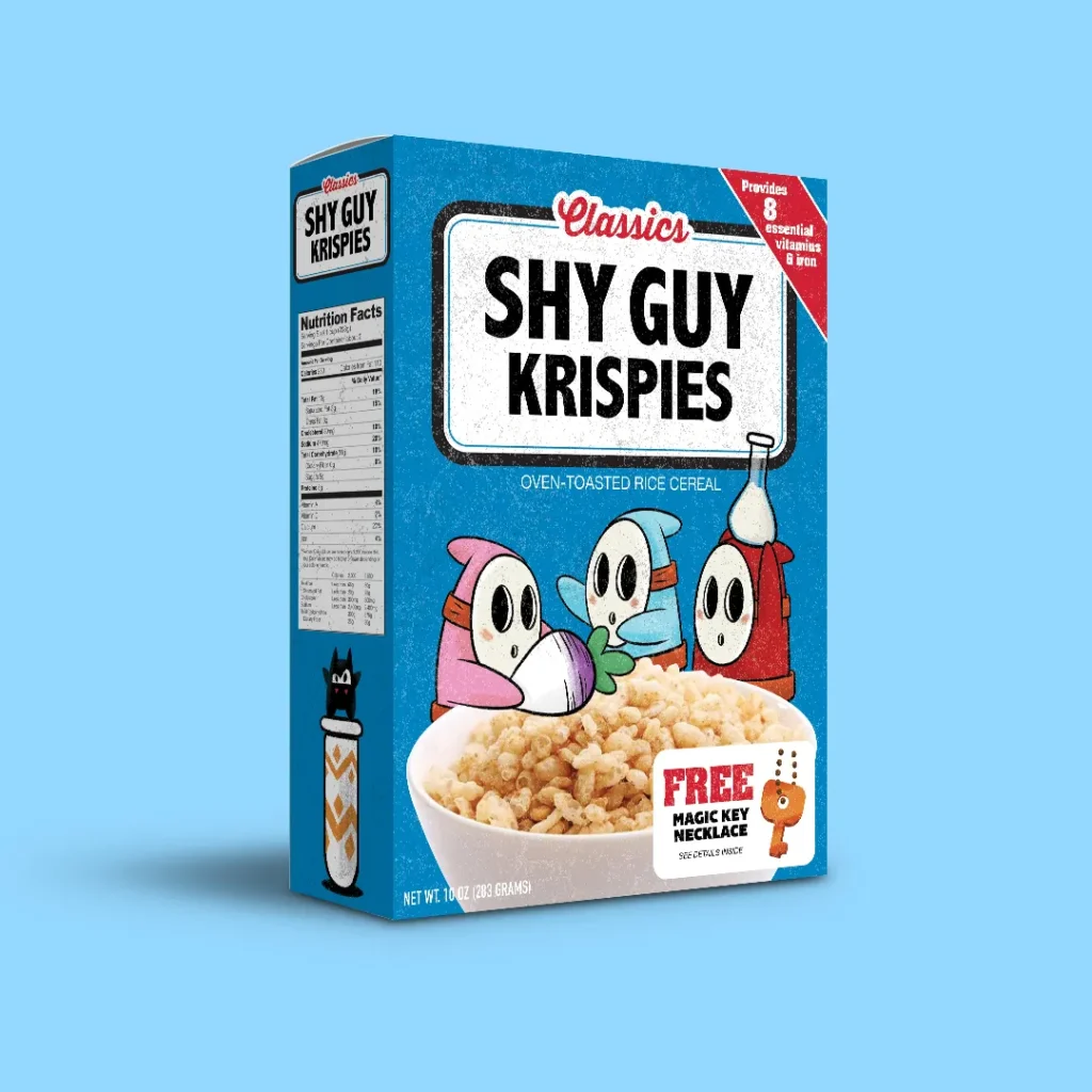 Blue Cereal Box
